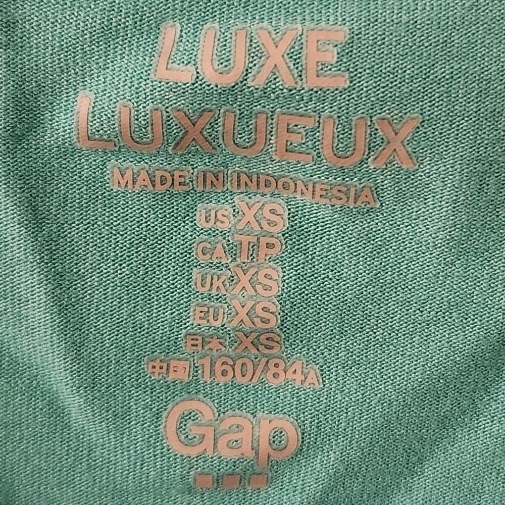 GAP Sleeveless Turquoise Tank Top XS - Picture 2 of 5